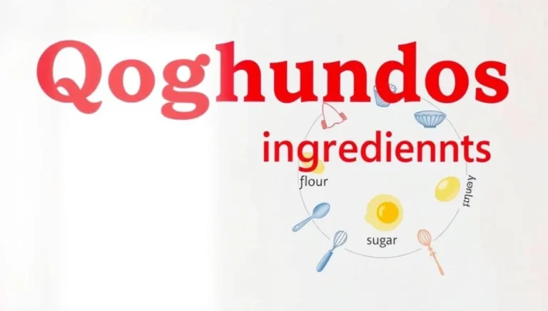 Ingredients in Qoghundos